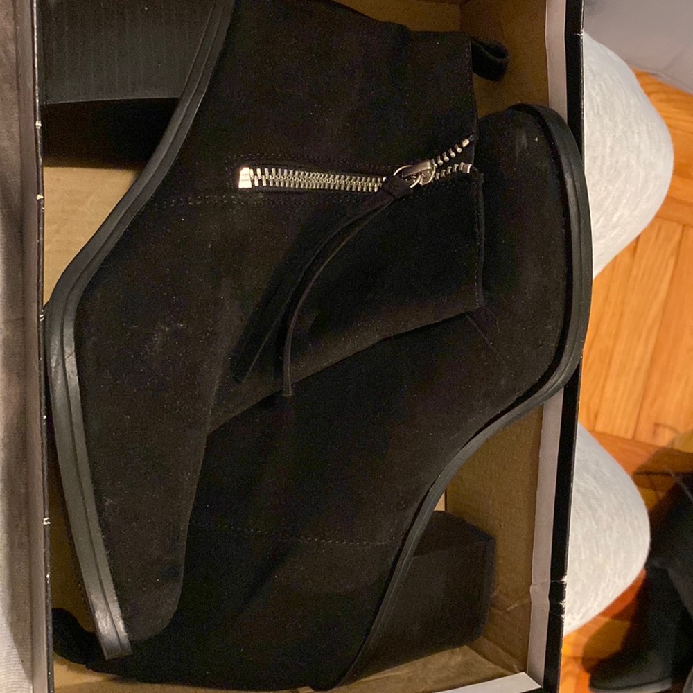 Block Black Booties